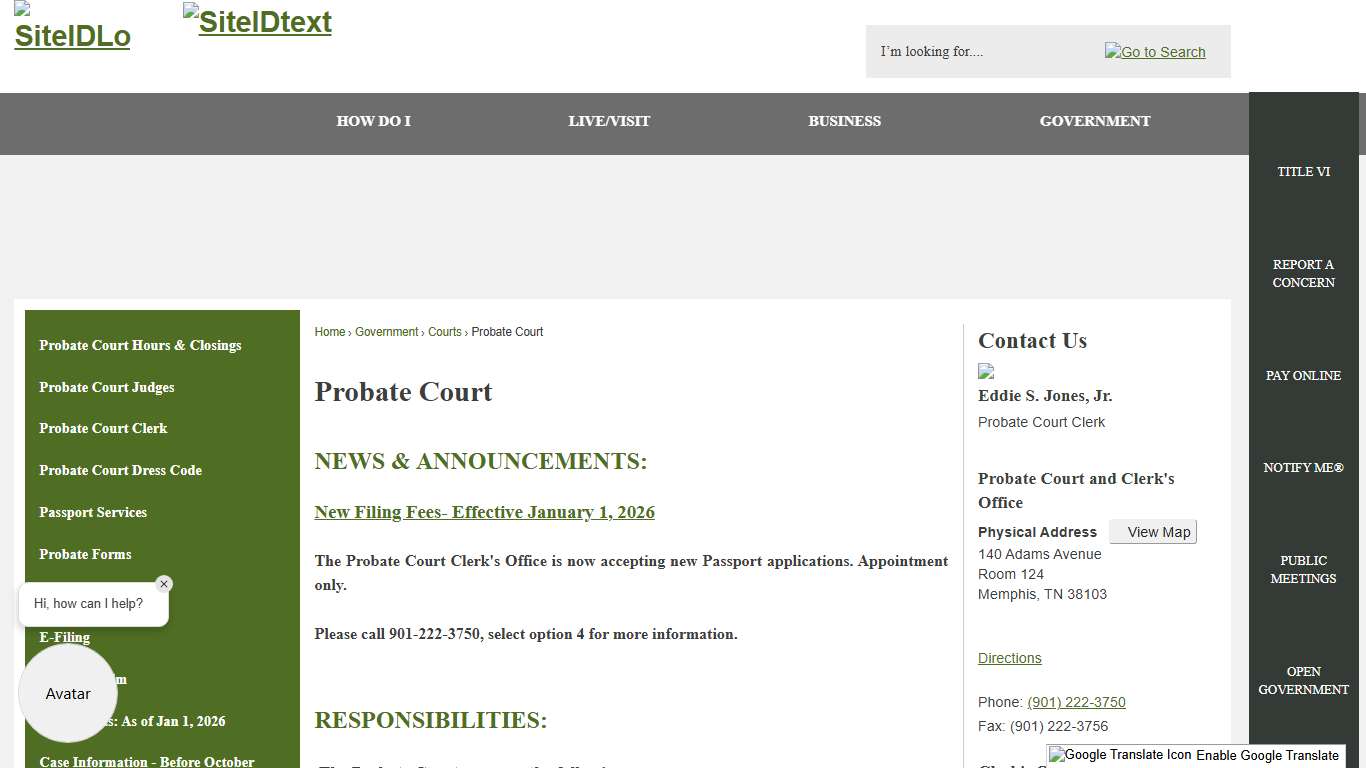 Probate Court | Shelby County, TN - Official Website